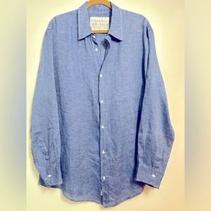 Frank & Eileen Paul Chambray Cotton long sleeve button front top